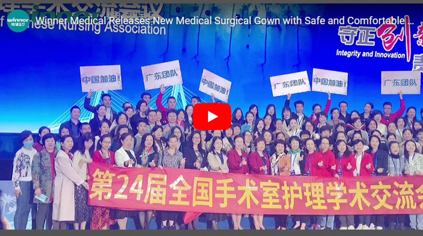 Winner Medical lanza nueva bata quirúrgica médica con Material seguro y cómodo