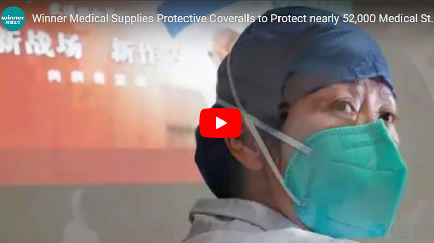 Los suministros médicos ganadores batas de protección para proteger a casi 52.000 personal médico de la epidemia