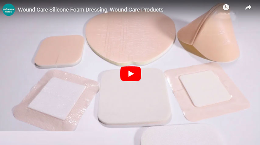 Cuidado de heridas vendaje de espuma de silicona de cuidado de heridas, productos para el cuidado de heridas