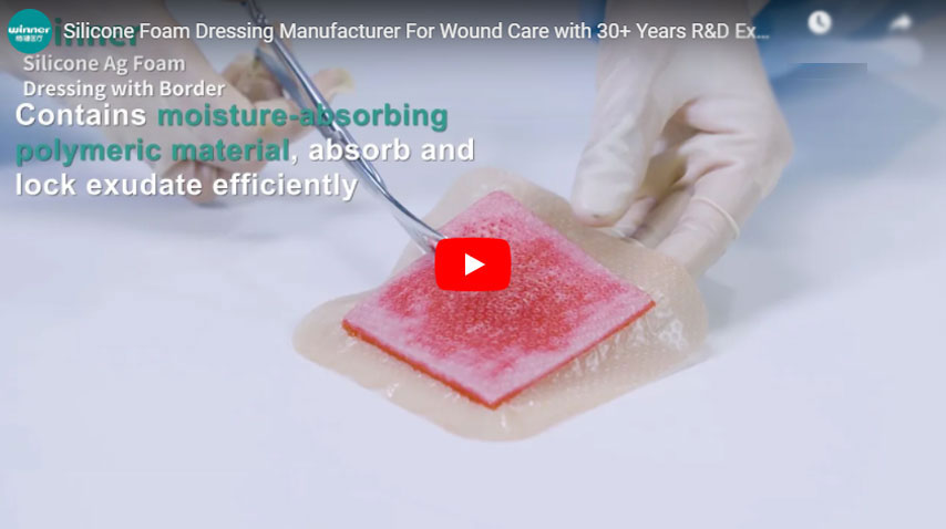 Fabricante de vendaespuma de silicona para el cuidado de heridas con más de 30 años de experiencia en i + d
