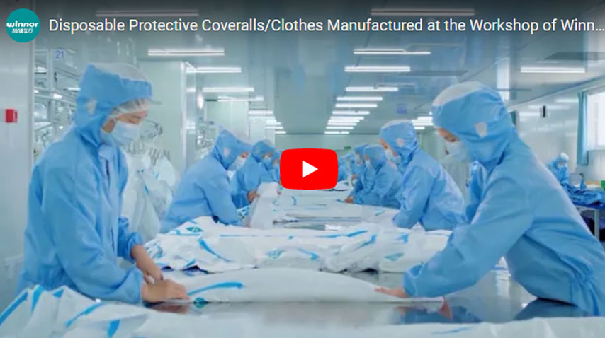 Bata protectora desech/ ropa fabricada en el taller de Winner Medical