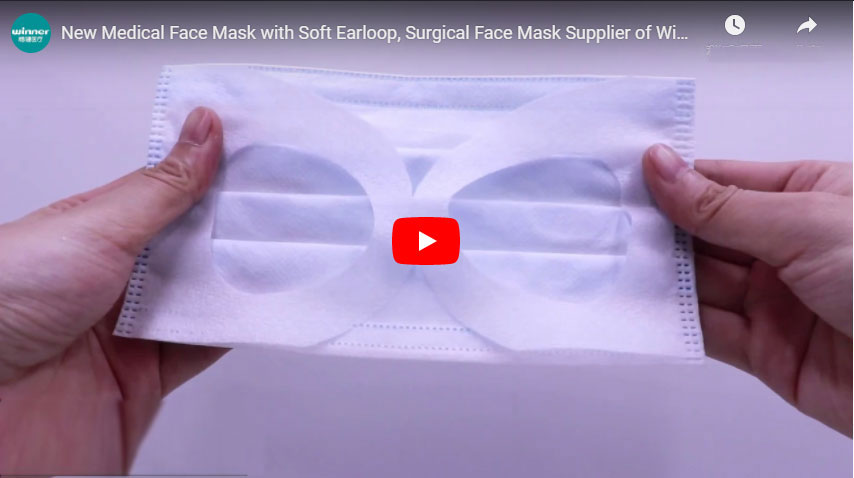 Nueva máscara facial médica con gancho suave, mascarilla quirúrgica proveedor de Winner Medical